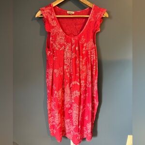 Marina Gigli Pink Linen Made in Italy Dress S
